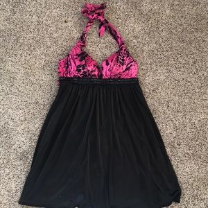Black halter dress sz M